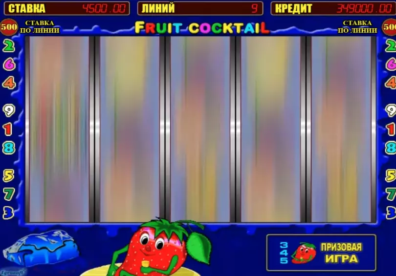 Демо игра в слот Fruit Cocktail